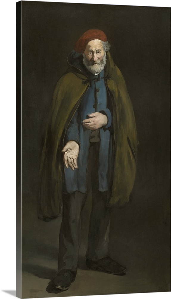 Beggar with a Duffel Coat, Philosopher, 1865-67, oil on canvas.