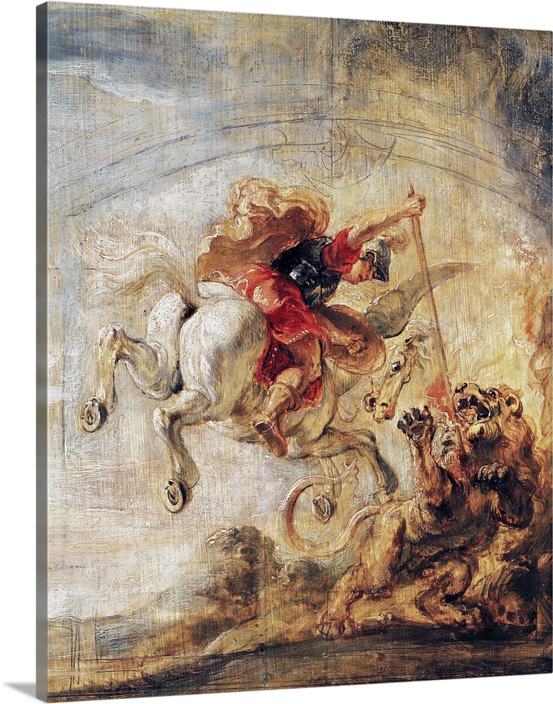 Bellerophon Riding Pegasus Fighting the Chimaera, 1635