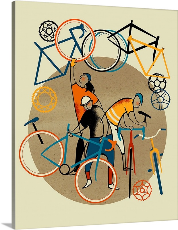 Bike Shop Wall Art, Canvas Prints, Framed Prints, Wall Peels Great