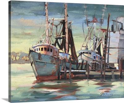 Biloxi Fishing Fleet Gulfport Mississippi, 1990