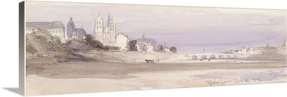 XYC174887 Blois on the Loire, 1856 (w/c on paper) by Callow, William (1812-1908)