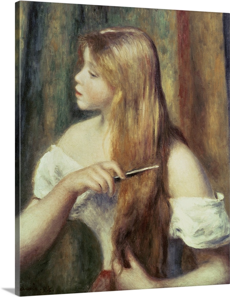 Blonde Girl Combing Her Hair, 1894