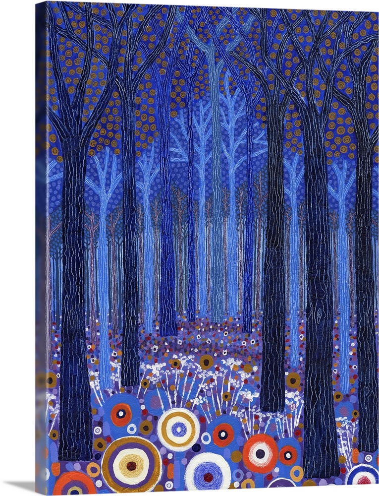 Blue Forest, 2011, (acrylic on canvas)