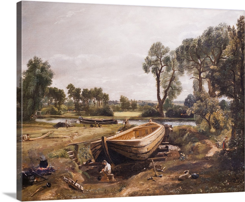 Boat-Building Near Flatford Mill, 19th Century