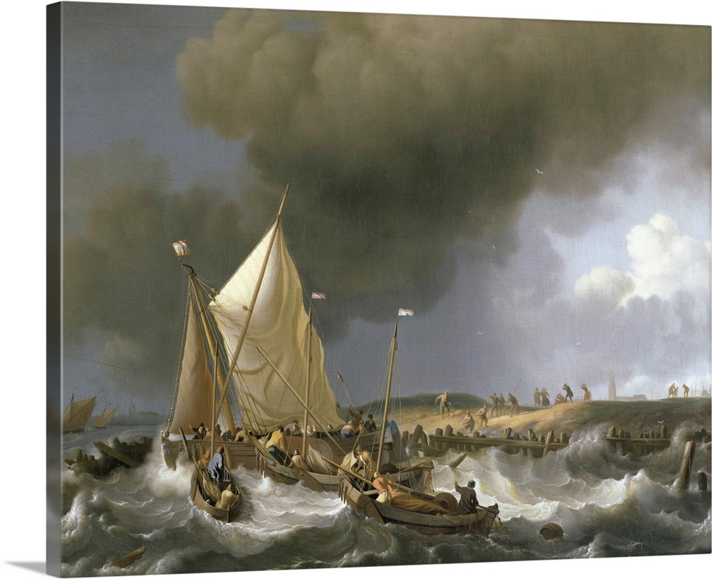 Boats in a Storm, 1696