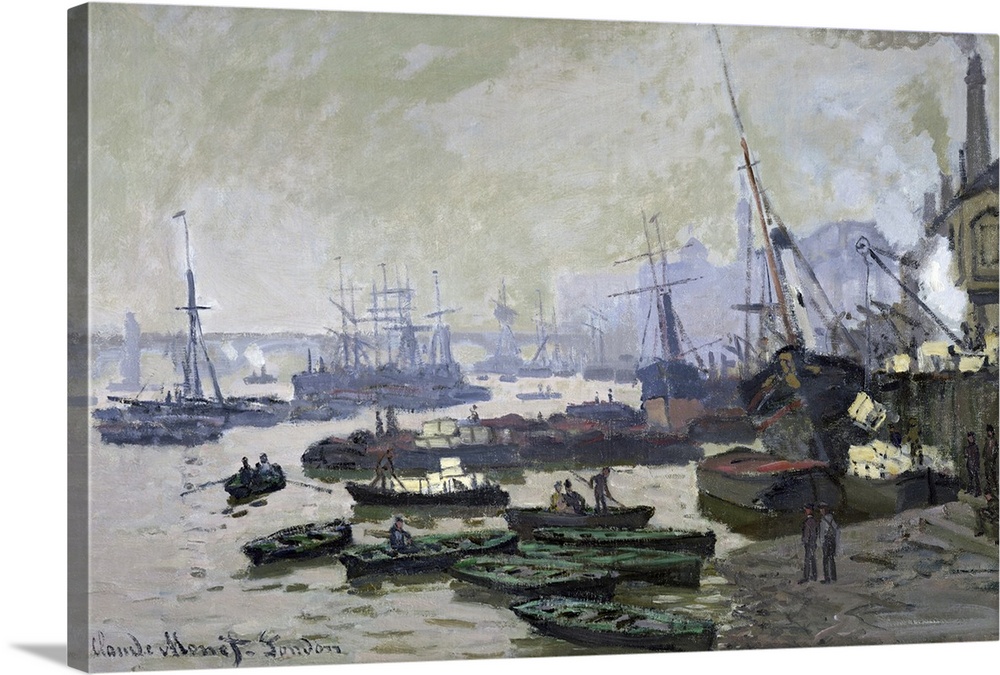 Boats In The Pool Of London, 1871