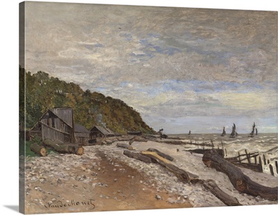 Boatyard Near Honfleur (Le Chantier De Petits Navires, Pres De Honfleur), 1864
