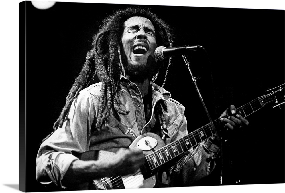 Bob Marley on stage in 1976