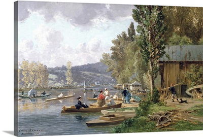 Bougival, by Emile-Edme Laborne, 1873