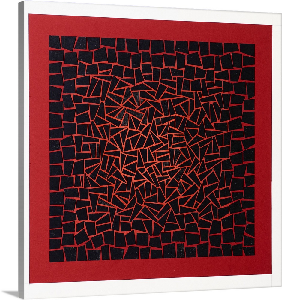 Originally crayon and coloured paper on card.