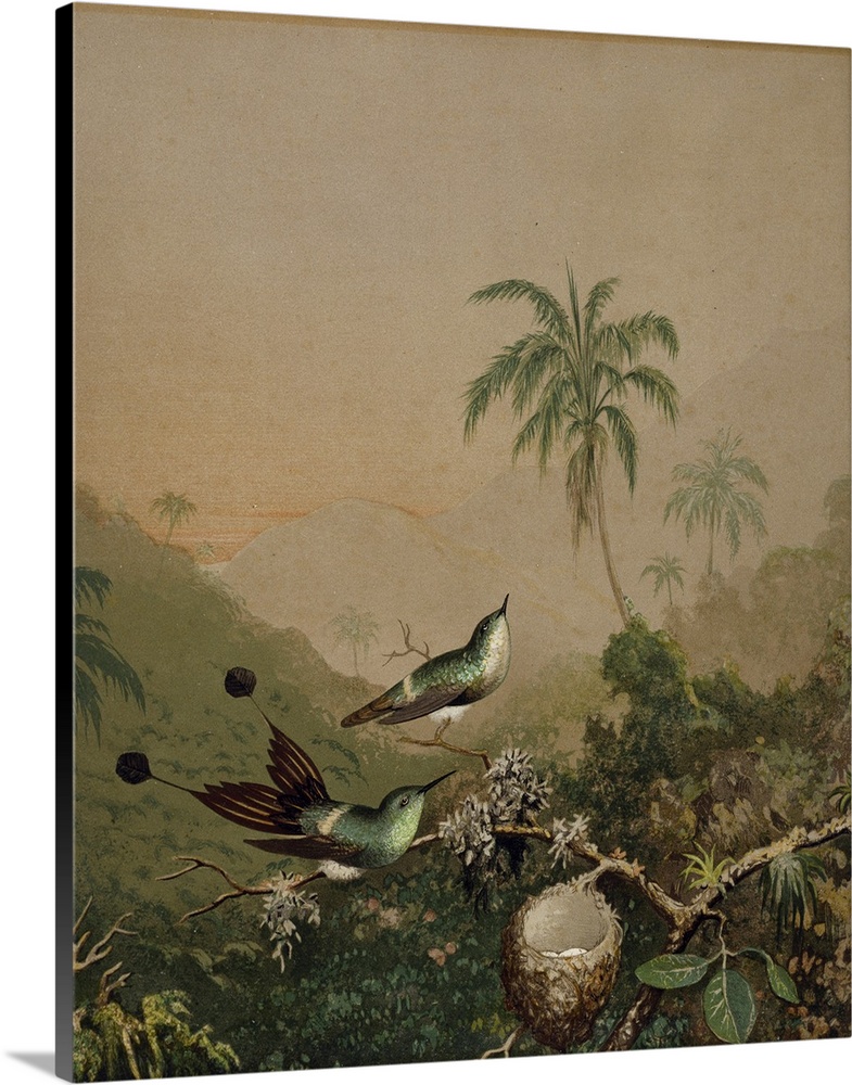 1864-1865; Originally a chromolithograph with hand-applied oil on paper