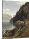image thumbnail of Brienzer See, Bernese Oberland, 1865, oil on canvas.  By Johann Gottfried Steffan (1815-1905).