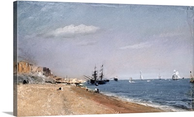 Brighton Beach with colliers, 1824