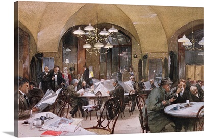 Cafe Griensteidl, Vienna, 1890