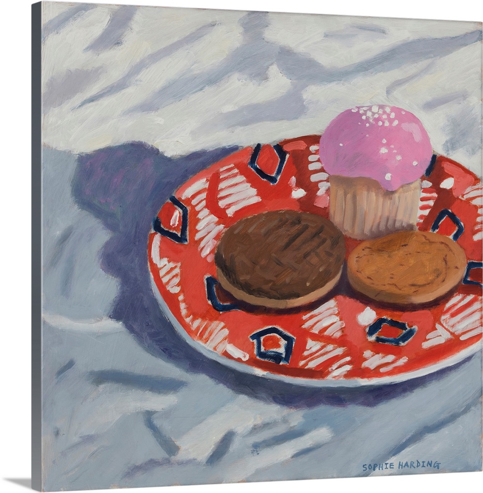 5242145 Cake and Biscuits by Harding, Sophie (b.1970); 36 x 36 cm; Private Collection; British,  in copyright.

PLEASE N...