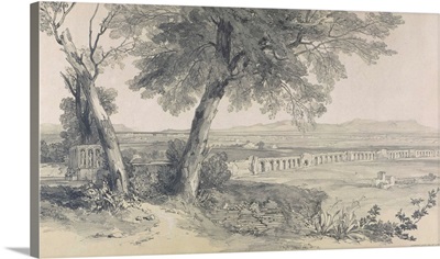 Campagna of Rome from Villa Mattei, from Views in Rome and its Environs, 1841