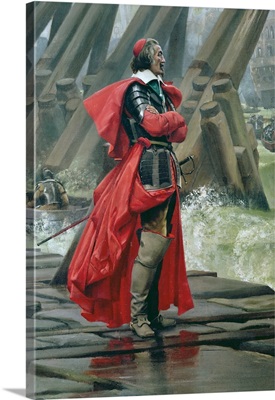 Cardinal Richelieu on the sea wall at La Rochelle, 1881