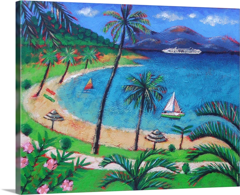 Caribbean, acrylic on canvas.  By Sara Hayward.