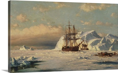 Caught In The Ice Floes (Melville Bay/Greenland Coast), After 1870