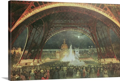 Celebration on the night of the Exposition Universelle in 1889