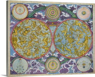 Celestial Map of the Planets