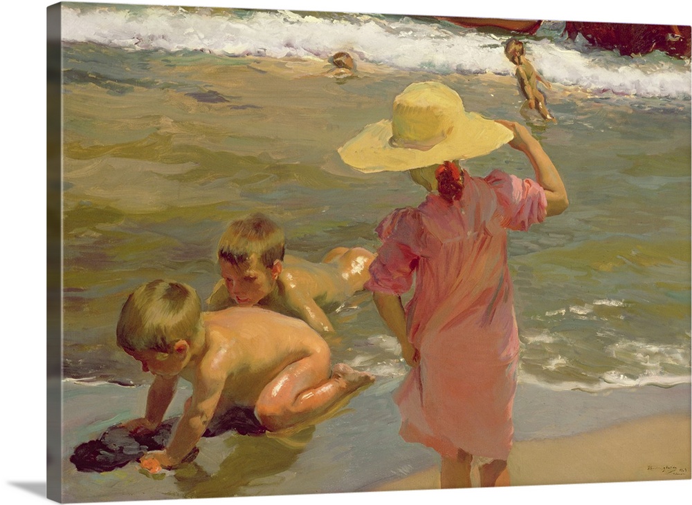 Children on the seashore, 1903