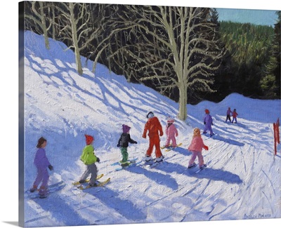Children's Ski Lesson, Courchevel To La Tania
