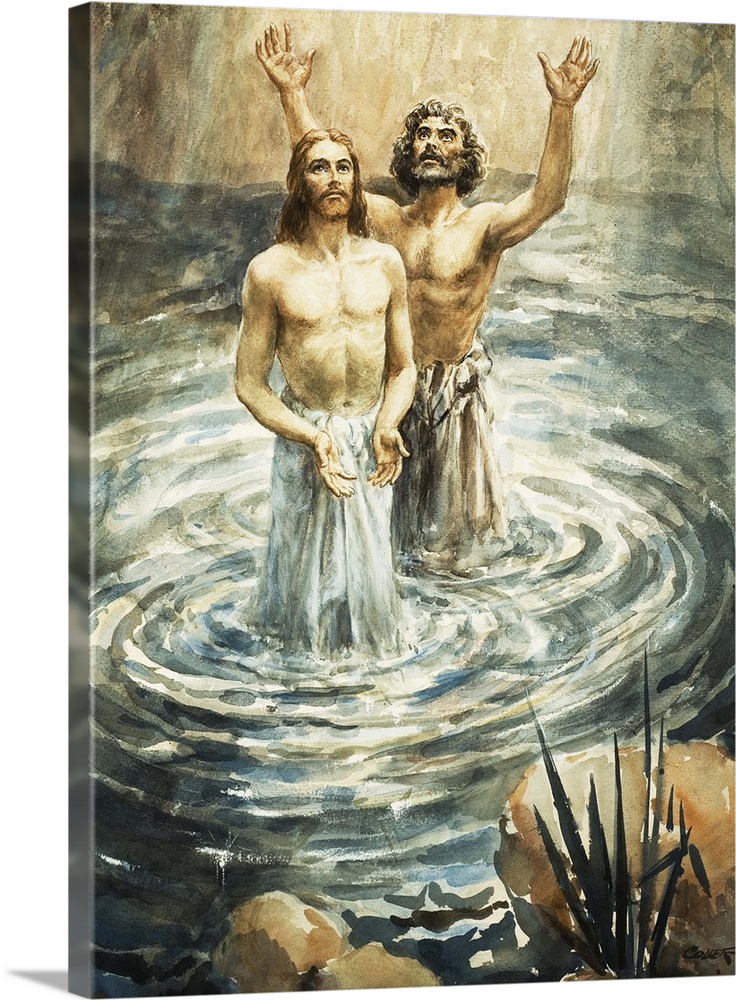 Christ being baptised by John the Baptist