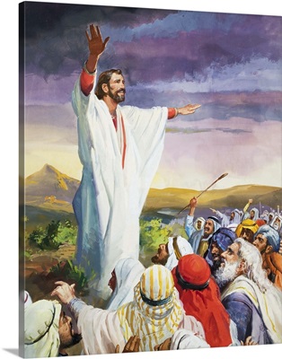 Christ calming the multitude