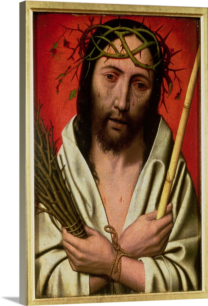 Christ Crowned with Thorns (originally oil on oak panel)  by Mostaert, Jan (c.1475-c.1555).