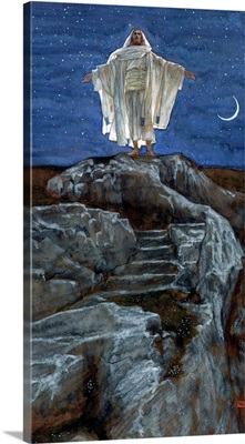 Christ Going Out Alone into a Mountain to Pray, illustration for The Life of Christ
