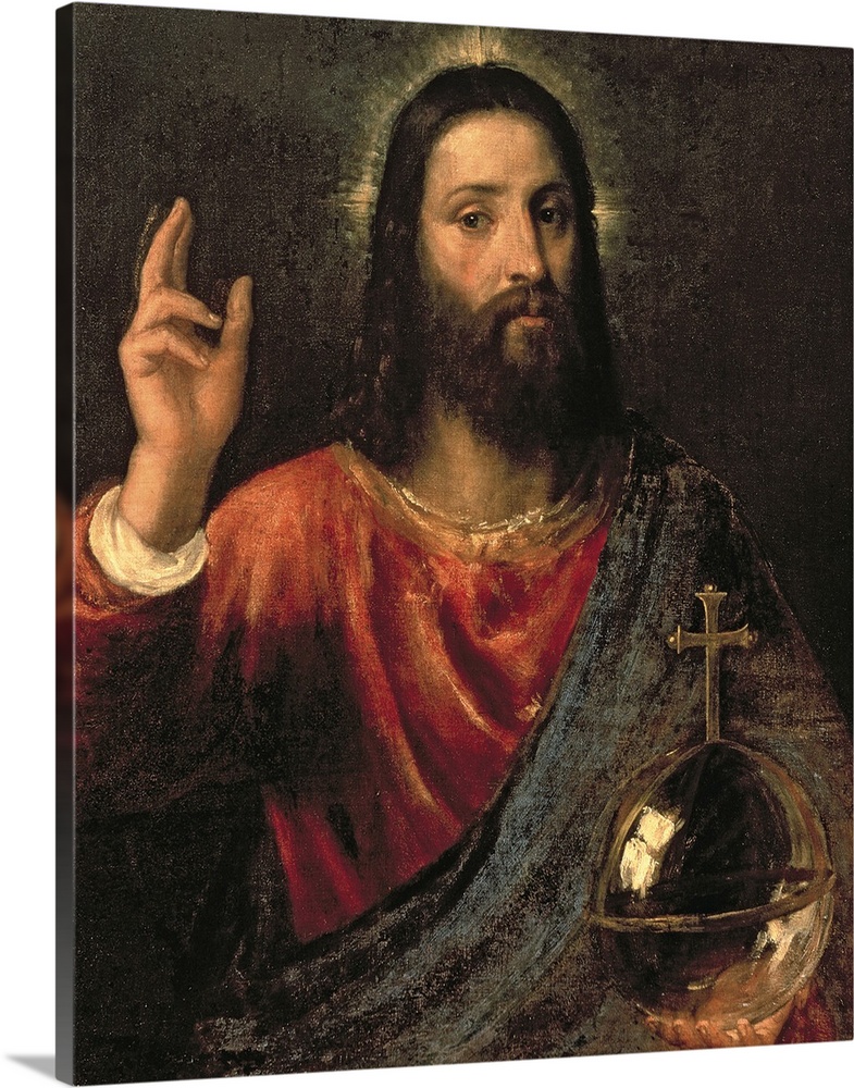 Christ Saviour, c.1570 (oil on canvas) by Titian (Tiziano Vecellio) (c.1488-1576).