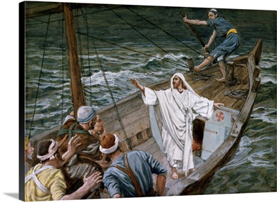 Christ Stilling the Tempest, illustration for The Life of Christ, c.1886-94