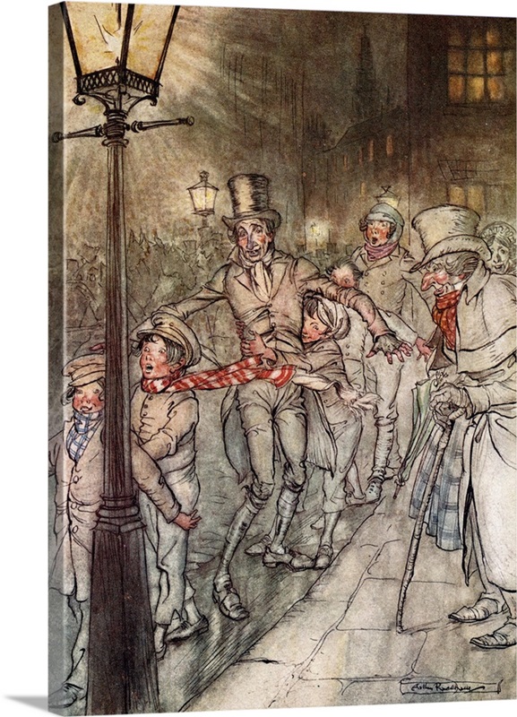 Christmas Carol, Arthur Rackham Wall Art, Canvas Prints, Framed Prints