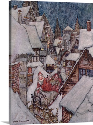 Christmas illustrations, from The Night Before Christmas by Clement C. Moore, 1931