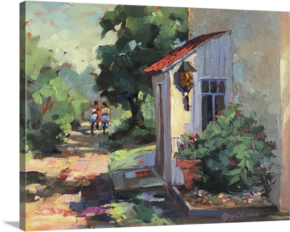 Cimmaron New Mexico, c.1980-95. (Originally oil on canvas.)