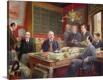 Claude Auge (1854-1924) in his Office with his Colleagues