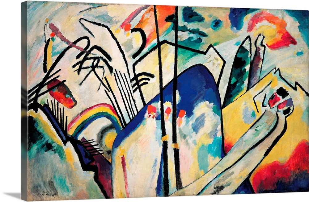 Composition IV, 1911, by Wassily Kandinsky (1866-1944), originally oil on canvas, Russia, 20th century
