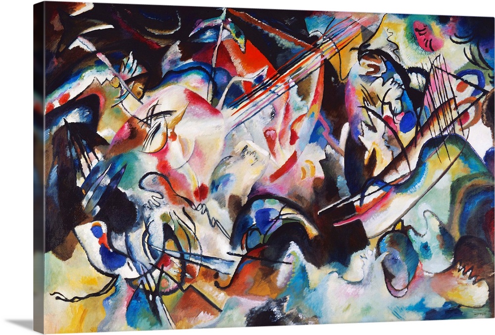 Composition VI, 1913 (originally oil on canvas) by Kandinsky, Wassily (1866-1944)