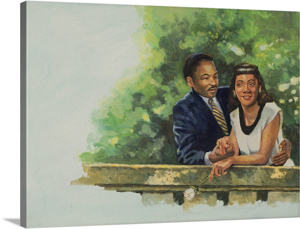 Coretta's Courtship, 2001 (oil on canvas) by Colin Bootman.