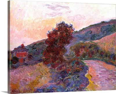 Coucher de soleil a? Giverny, 1886 (oil on canvas)