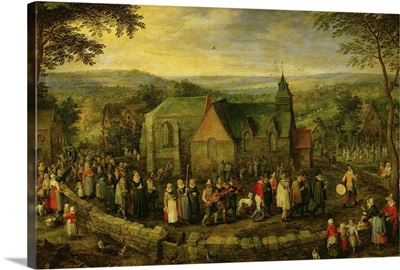 Country Life with a Wedding Scene