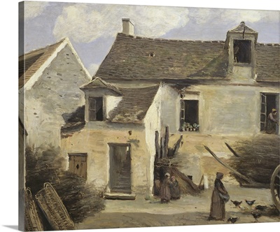 Courtyard Of A Bakery Near Paris, Or Courtyard Of A House Near Paris, C.1865-70
