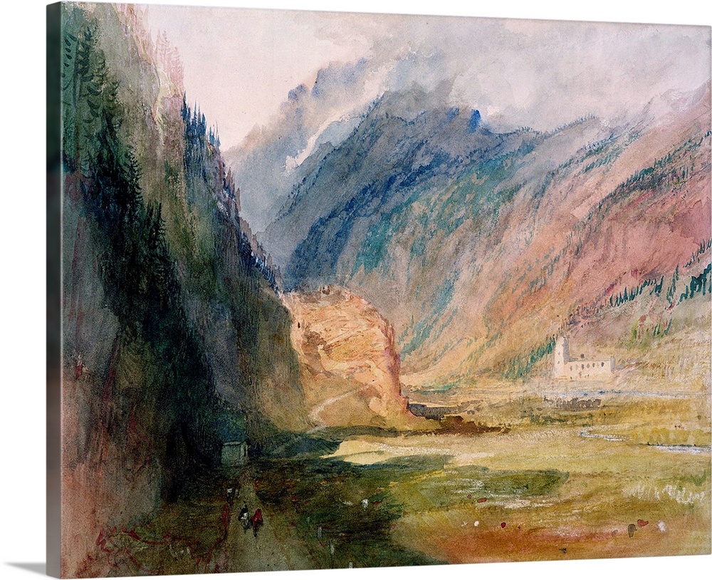 Couvent du Bonhomme, Chamonix, c.1836-42 (w/c with scratching out on paper) by Turner, Joseph Mallord William (1775-1851)