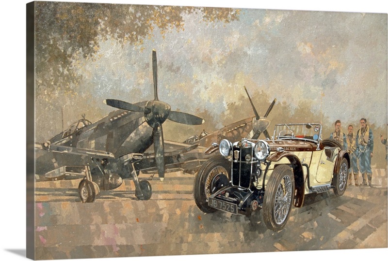 Cream Cracker MG 4 Spitfires Great Big Canvas