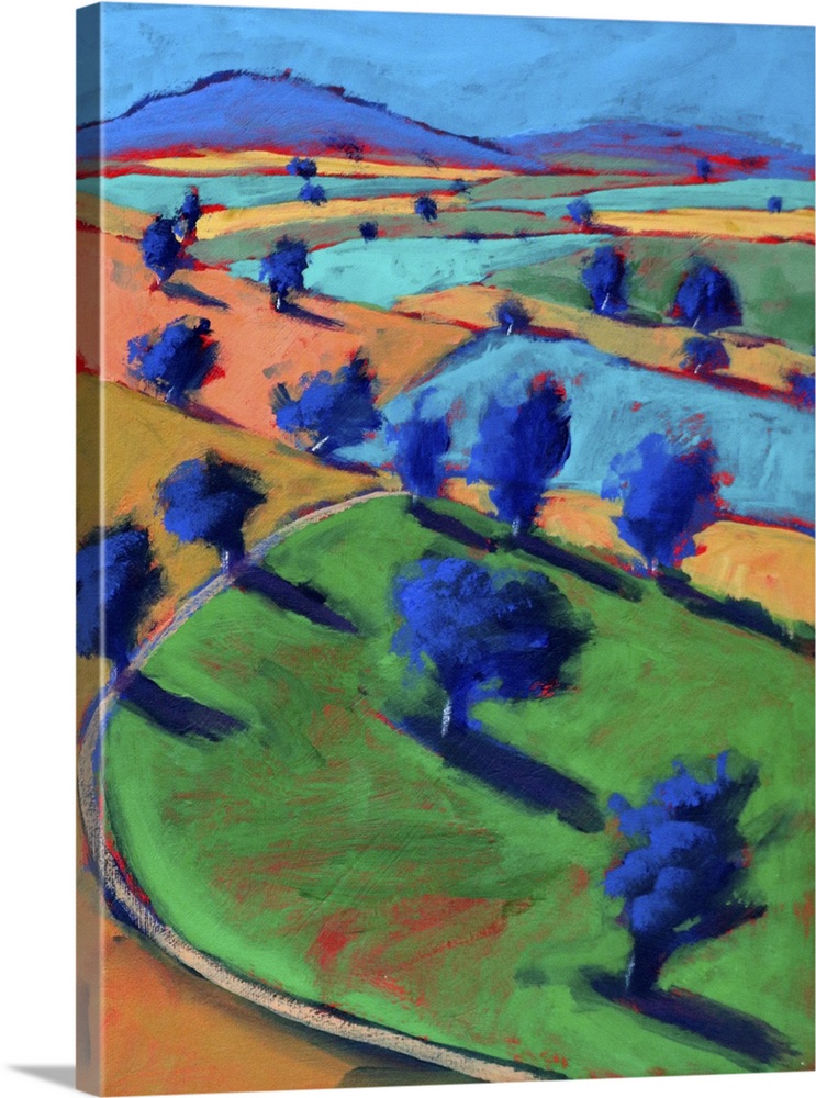 Crickley hill spring, 2024. (Originally acrylic on board.)