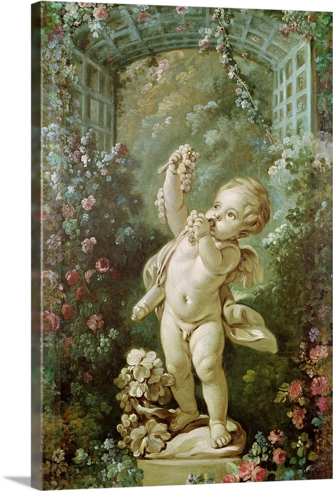 Cupid with Grapes