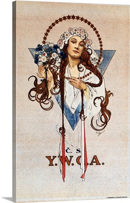 Czechoslovak YWCA Poster For The Young Women's Christian Association, Lithograph