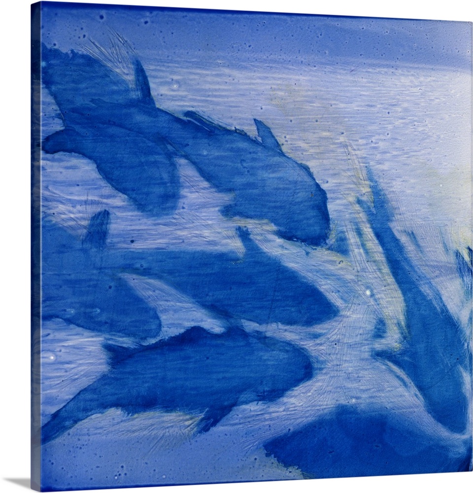 Damsels I, 2000, originally oil on gesso.