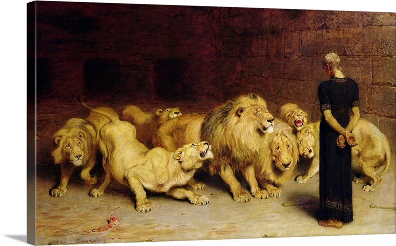 Daniel in the Lions' Den, 1872 Wall Art, Canvas Prints, Framed Prints ...